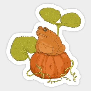 Pumpkin Patch Toad Sticker